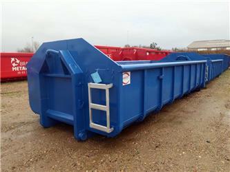 Skrotcontainer ca. 6000x2380x1000 mm, blå, 14 m3