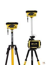 Leica iCON Dual iCG60 900MHz Base/Rover GPS w/ CC80 iCON