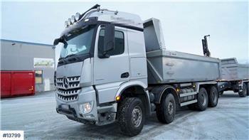 Mercedes-Benz Arocs 3258 8x4 snow rigged tipper truck w/ 2019 Is