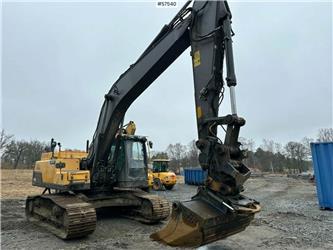 Volvo EC250DL Excavator with rotor, digging system and b