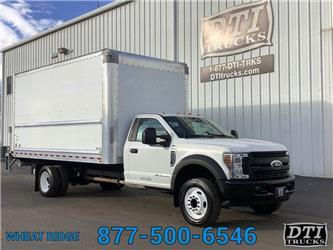 Ford F450 XL Box Truck, Diesel, Auto, 2,500 Lbs Lift Ga