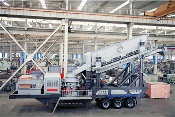 Liming HP300 mobile cone crusher&screen for stone&rock