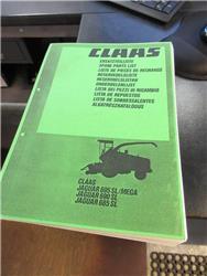 CLAAS Jaguar 695 varaosaluettelo/spare part list
