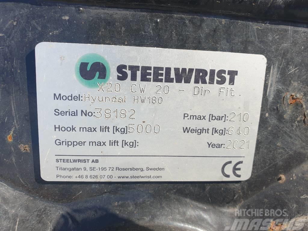 Steelwrist Tiltrotator X20 CW20 HW180 Kauhanpyörittäjät
