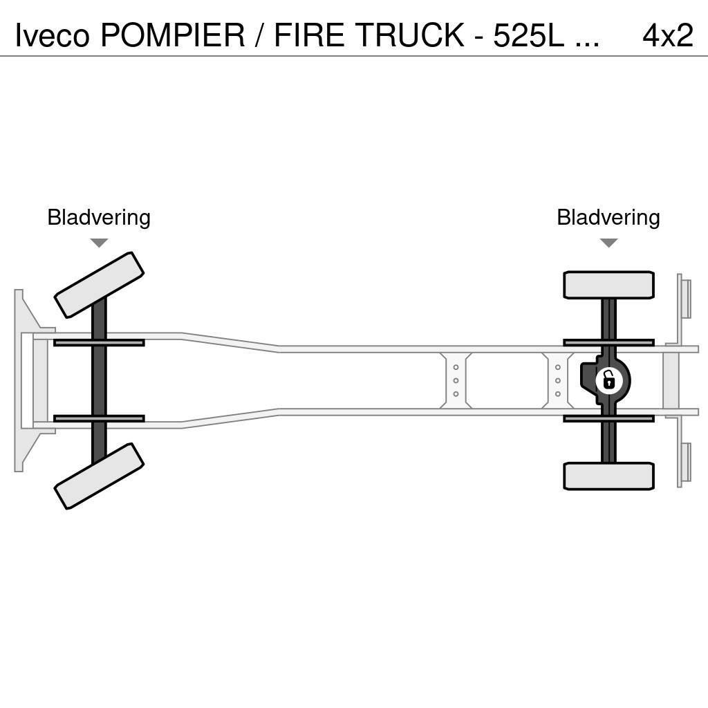 Iveco POMPIER / FIRE TRUCK - 525L TANK - LIGHT TOWER - G Paloautot