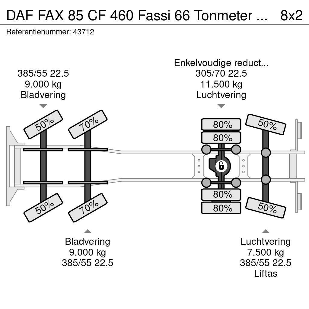 DAF FAX 85 CF 460 Fassi 66 Tonmeter laadkraan Mobiilinosturit