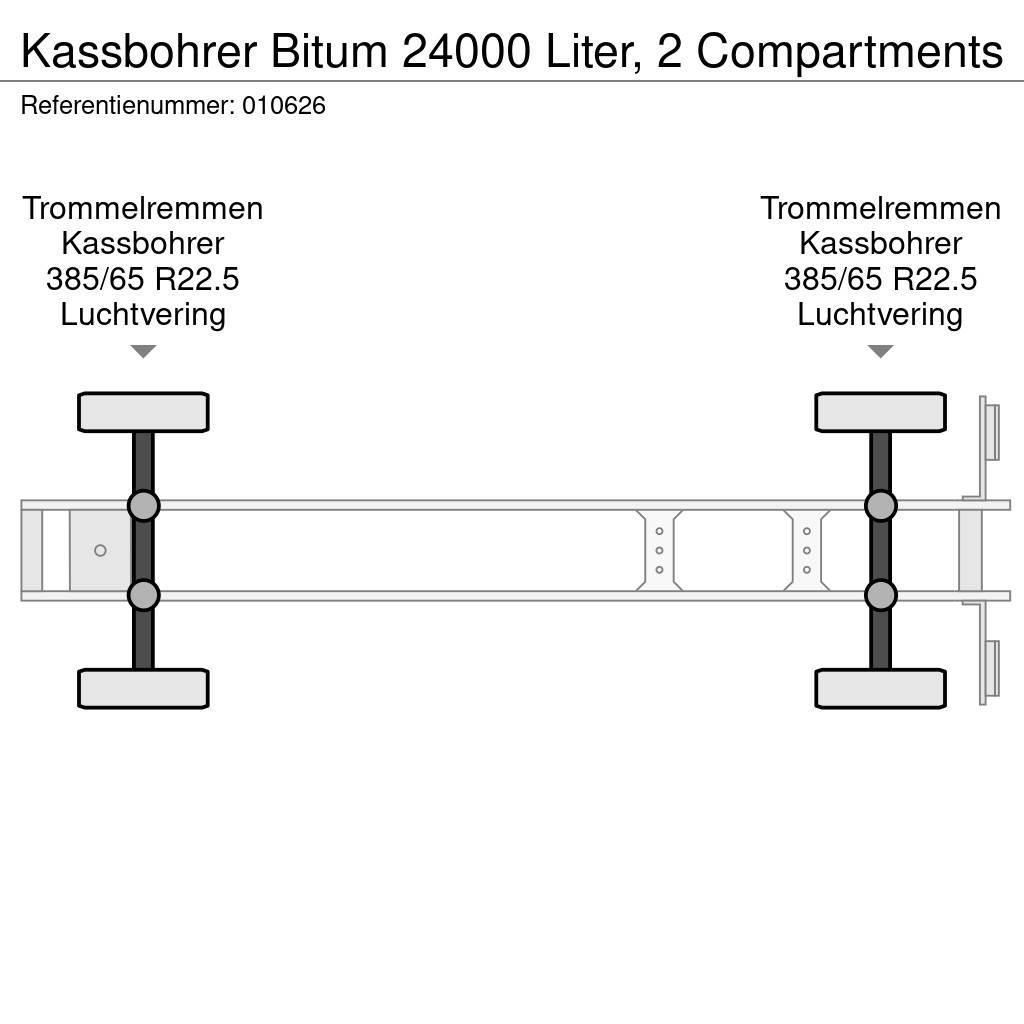 Kässbohrer Bitum 24000 Liter, 2 Compartments Säiliöpuoliperävaunut