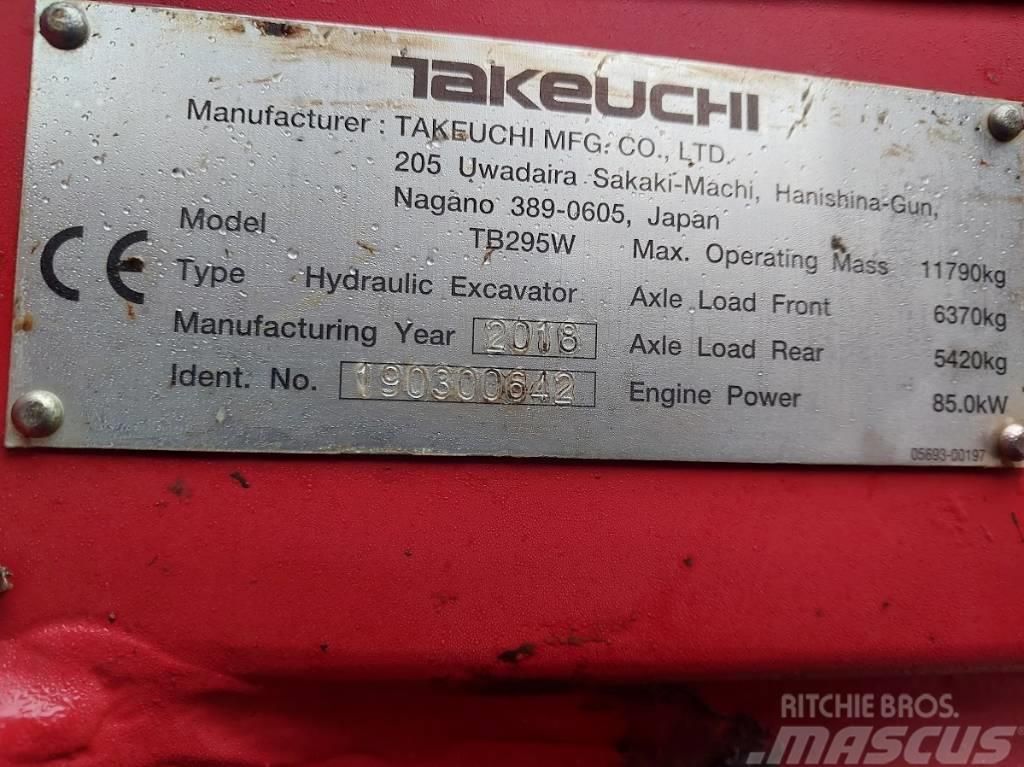 Takeuchi TB295W Pyöräkaivukoneet
