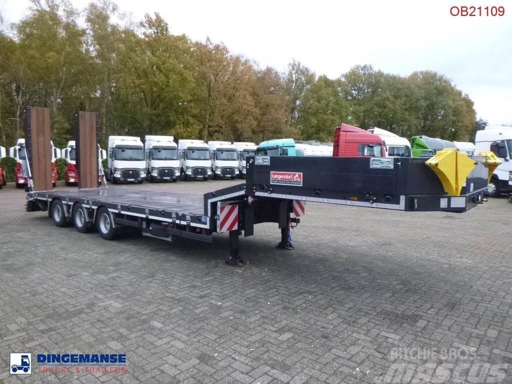 Langendorf 3-axle semi-lowbed trailer 48T ext. 13.5 m + ramps Puoliperävaunulavetit