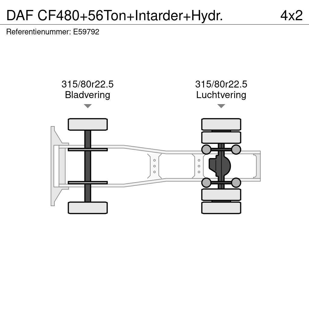 DAF CF480+56Ton+Intarder+Hydr. Vetopöytäautot