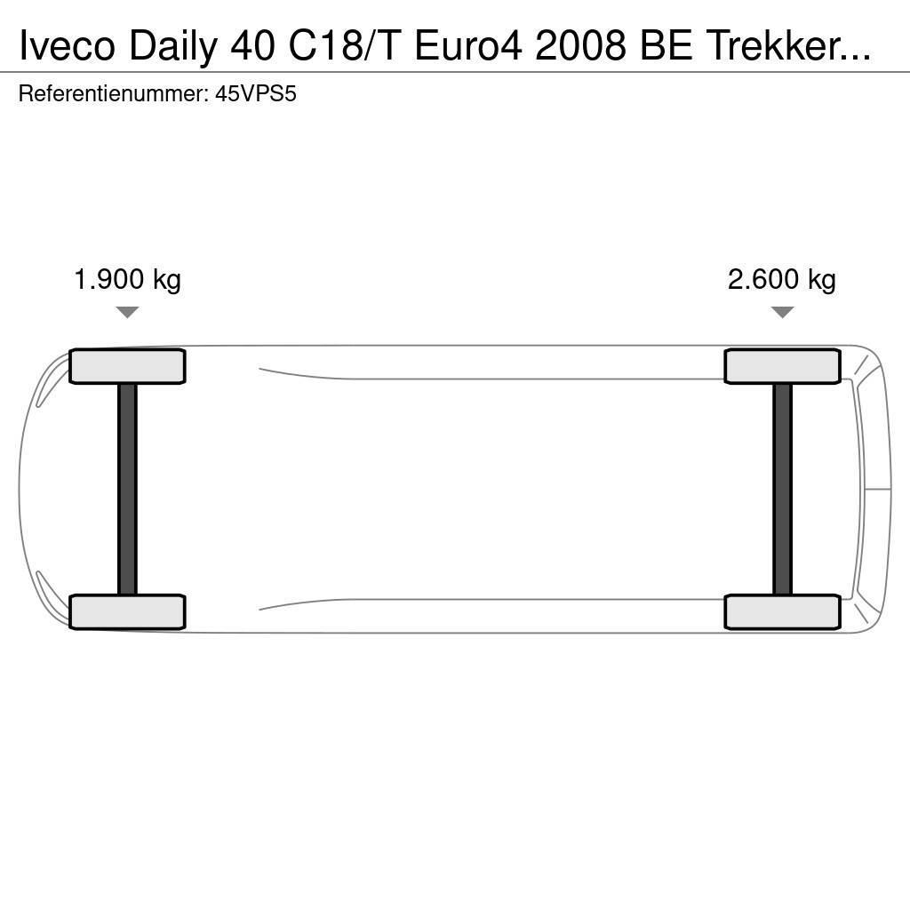 Iveco Daily 40 C18/T Euro4 2008 BE Trekker Alle inruil m Muut autot