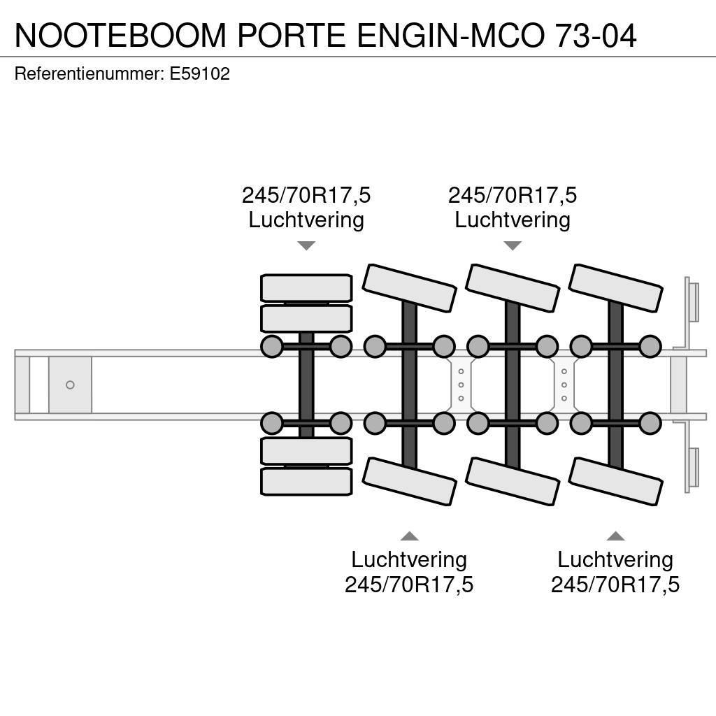 Nooteboom PORTE ENGIN-MCO 73-04 Puoliperävaunulavetit