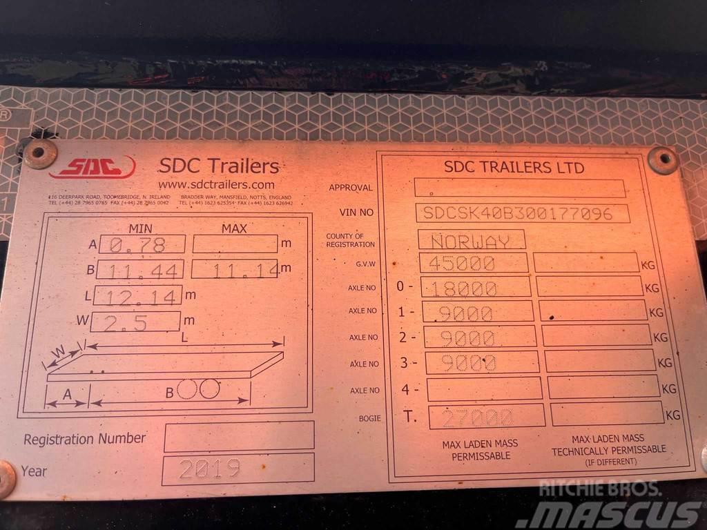 SDC TRAILERS Semitrailer Konttipuoliperävaunut