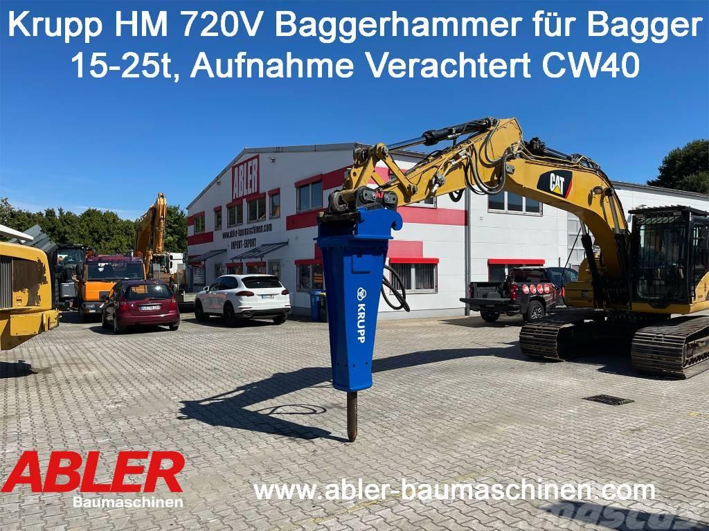 Krupp HM 720 V Abbruchhammer für Bagger 15-25t Purkukoneet