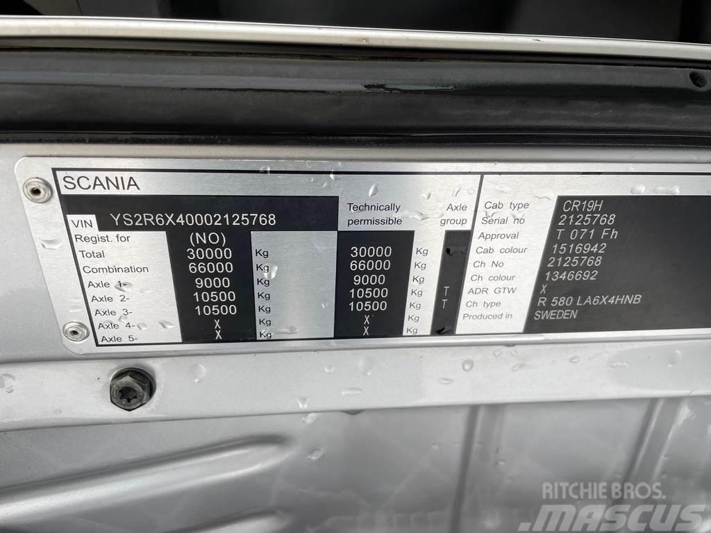 Scania R580 6x4 EURO 6 + RETARDER + UNDERBODY PLOW Sora- ja kippiautot