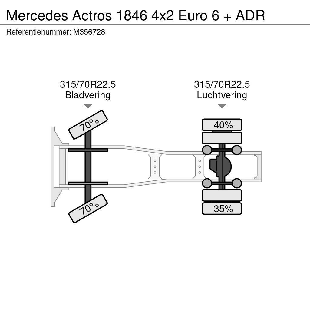 Mercedes-Benz Actros 1846 4x2 Euro 6 + ADR Vetopöytäautot
