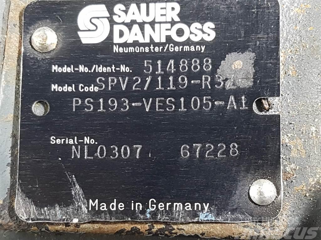 Sauer Danfoss SPV2/119-R3Z-PS193 - 514888 - Drive pump/Fahrpumpe Hydrauliikka
