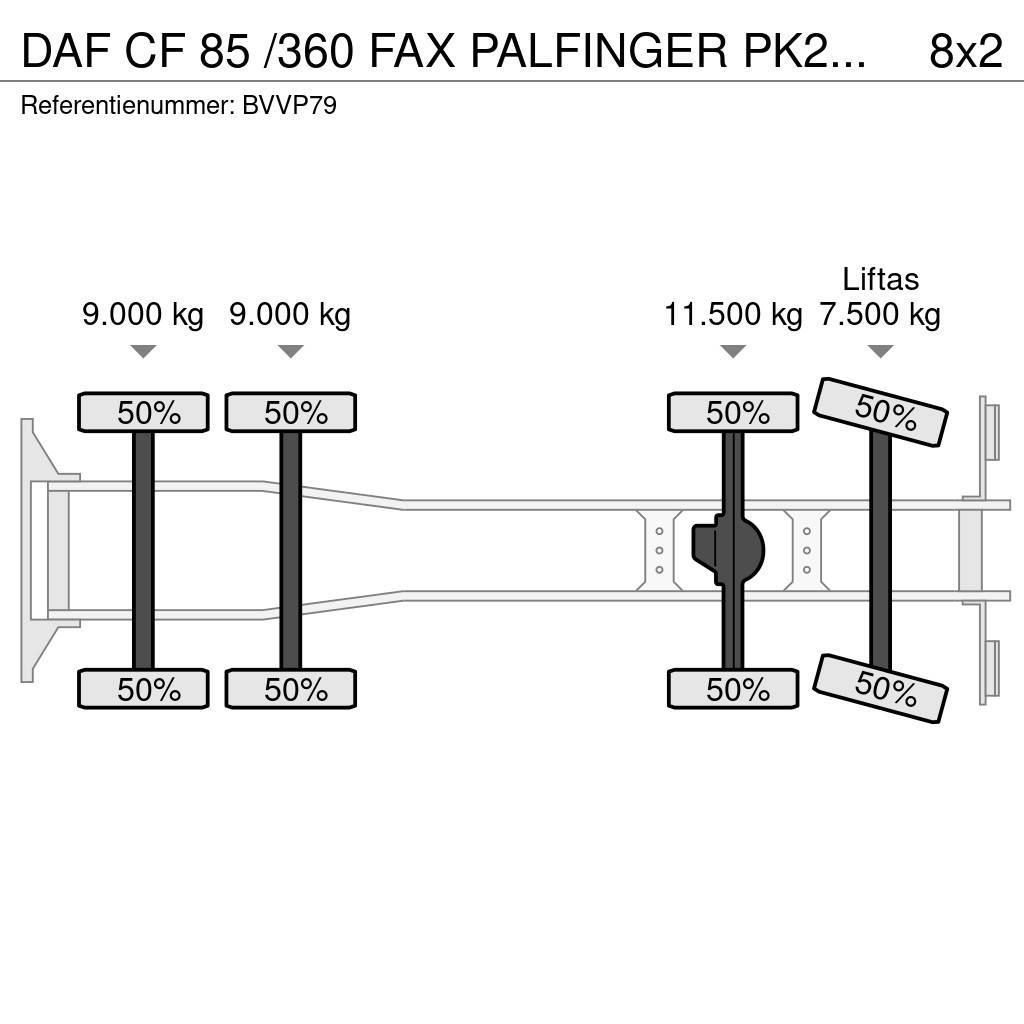 DAF CF 85 /360 FAX PALFINGER PK27002!!HOOGWERKER/SKYWO Mobiilinosturit