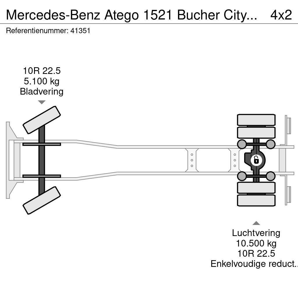 Mercedes-Benz Atego 1521 Bucher Cityfant 6000 Lakaisuautot