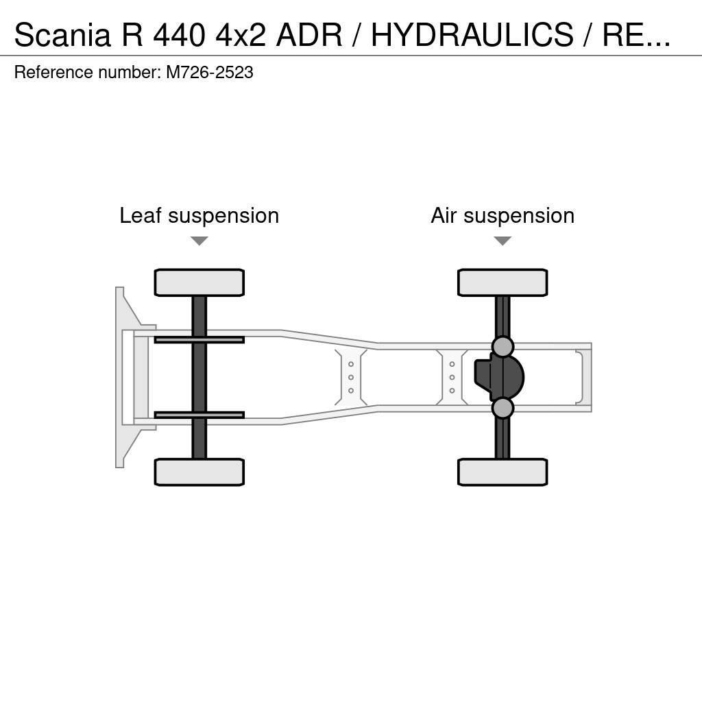 Scania R 440 4x2 ADR / HYDRAULICS / RETARDER Vetopöytäautot