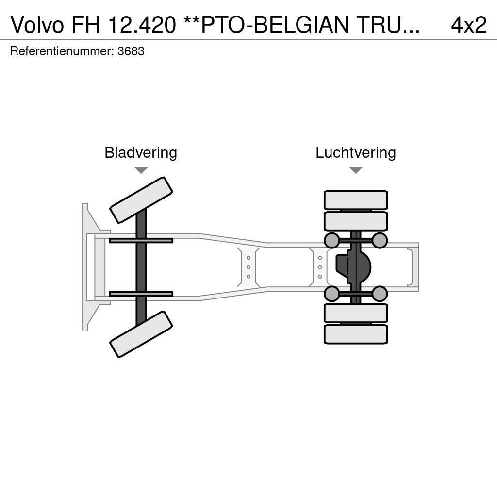 Volvo FH 12.420 **PTO-BELGIAN TRUCK-LOW MILEAGE** Vetopöytäautot