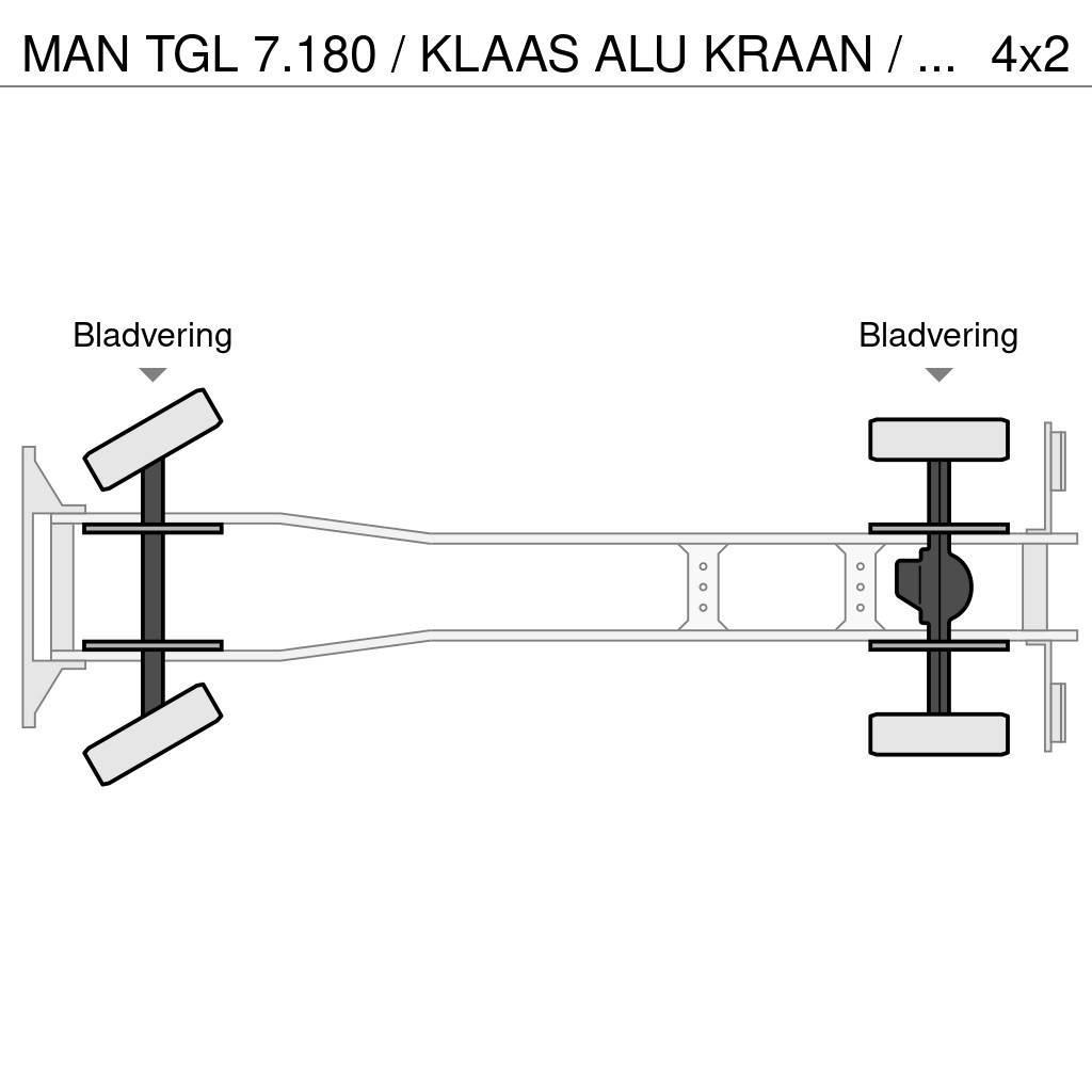 MAN TGL 7.180 / KLAAS ALU KRAAN / LOW KM / HOLLAND TRU Mobiilinosturit