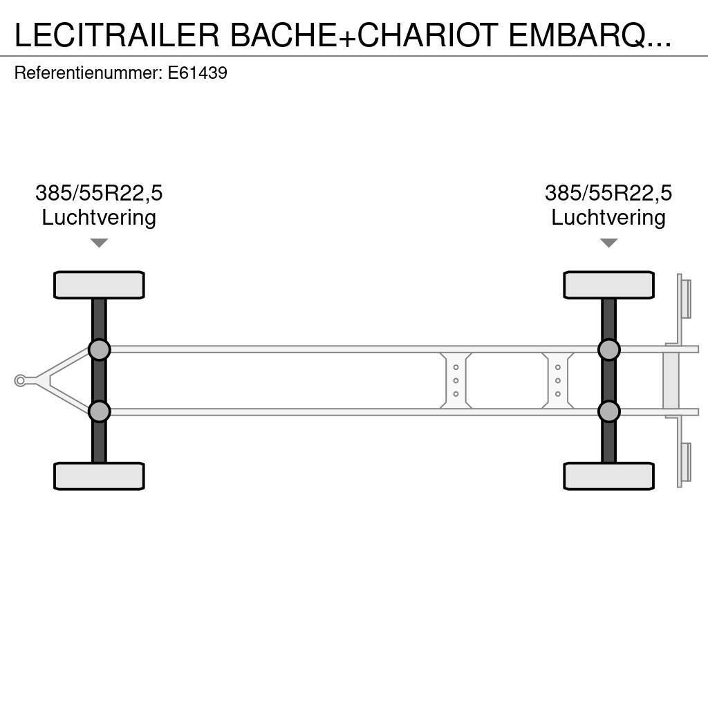 Lecitrailer BACHE+CHARIOT EMBARQUER/KOOIAAP Pressukapelliperävaunut