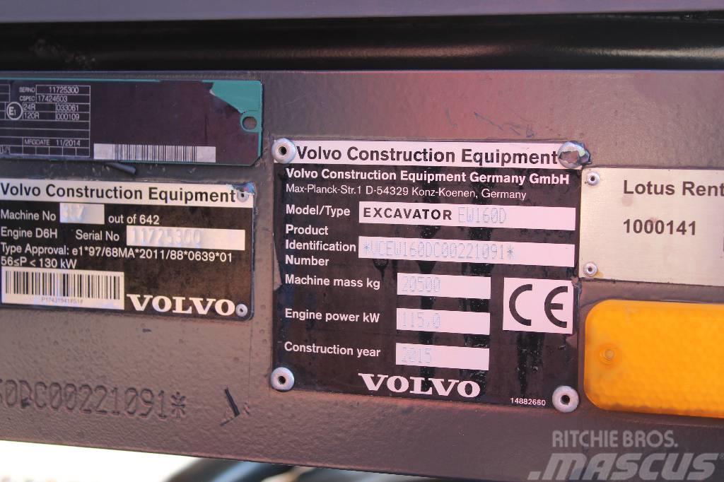 Volvo EW 160 D / Novatron 3D, Kärry, Uudet renkaat, YM! Pyöräkaivukoneet