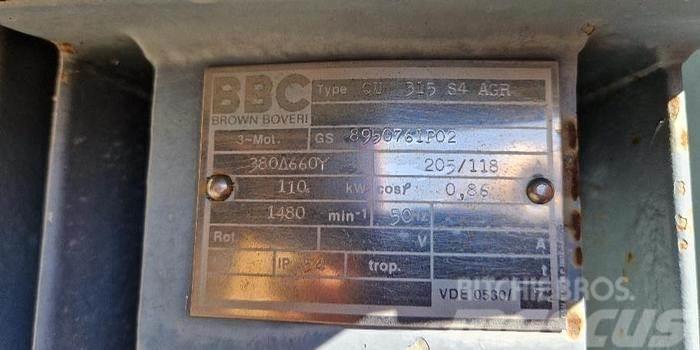 BBC Brown Boveri 110kW Elektromotor Moottorit