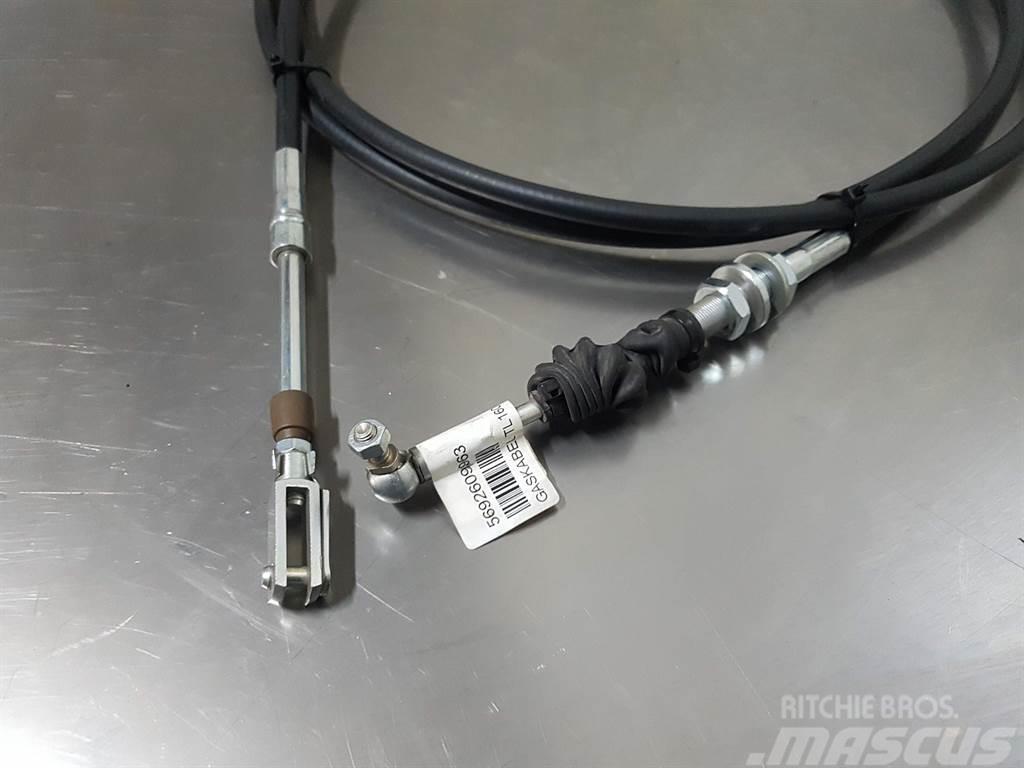 Terex TL160-5692609963-Throttle cable/Gaszug/Gaskabel Alusta ja jousitus