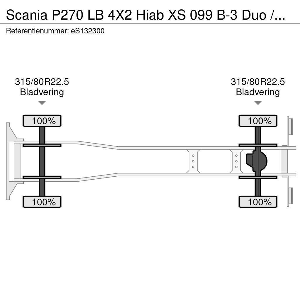 Scania P270 LB 4X2 Hiab XS 099 B-3 Duo / NEW/UNUSED Mobiilinosturit