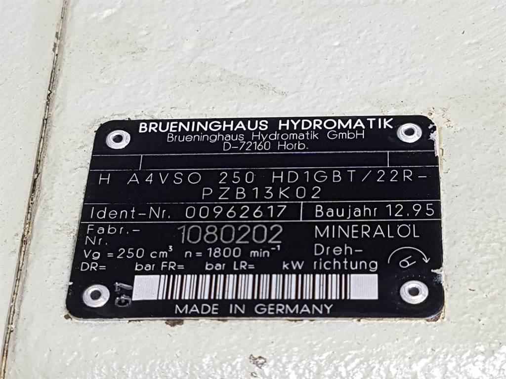 Brueninghaus Hydromatik H A4VSO250HD1GBT/22R - R910962617 - Drive pump Hydrauliikka