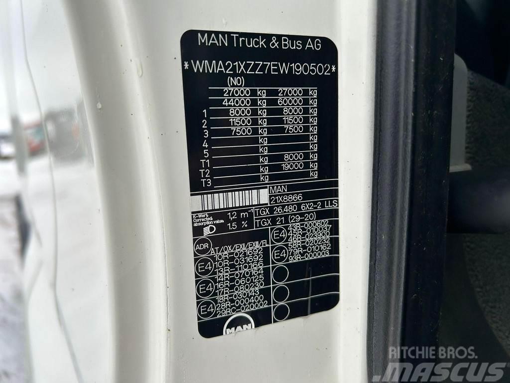 MAN TGX 26.480 6x2 ADR / RETARDER / PTO Vetopöytäautot
