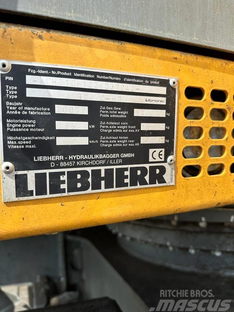 Liebherr A 924C-HD Pyöräkaivukoneet