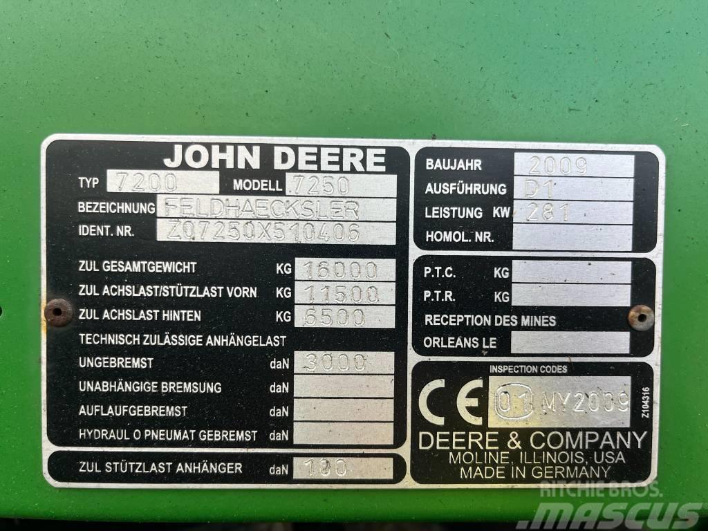 John Deere 7250 Ajosilppurit