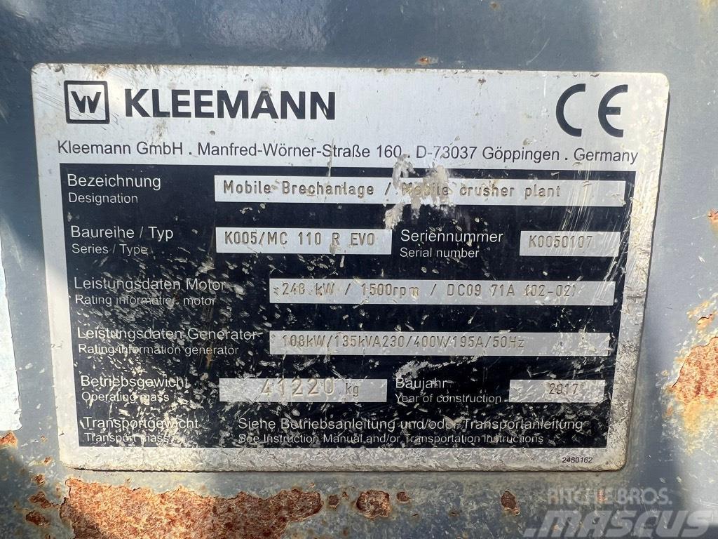 Kleemann MC 110 R Murskaimet