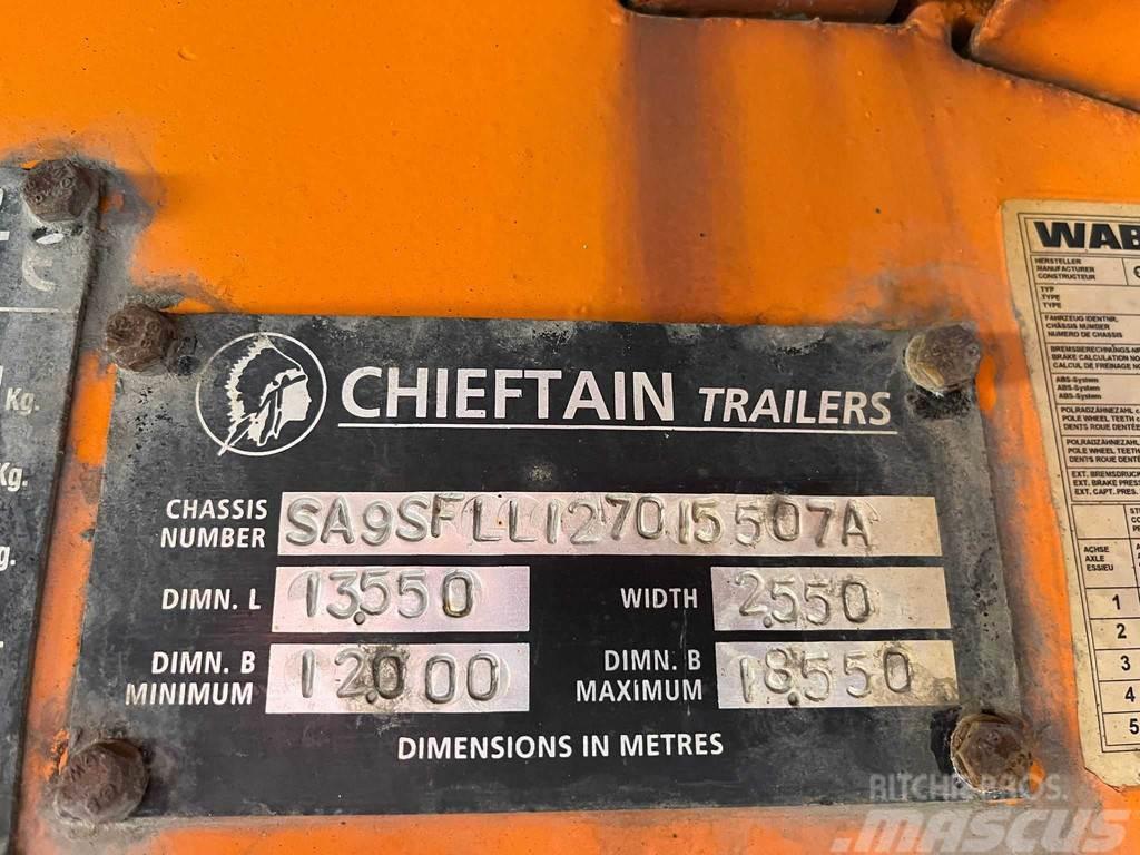 Chieftain SFLL 1270 PLATFORM L=9315 mm Puoliperävaunulavetit