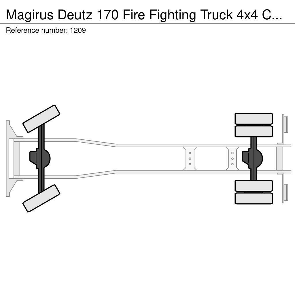 Magirus Deutz 170 Fire Fighting Truck 4x4 Complete truck G Paloautot