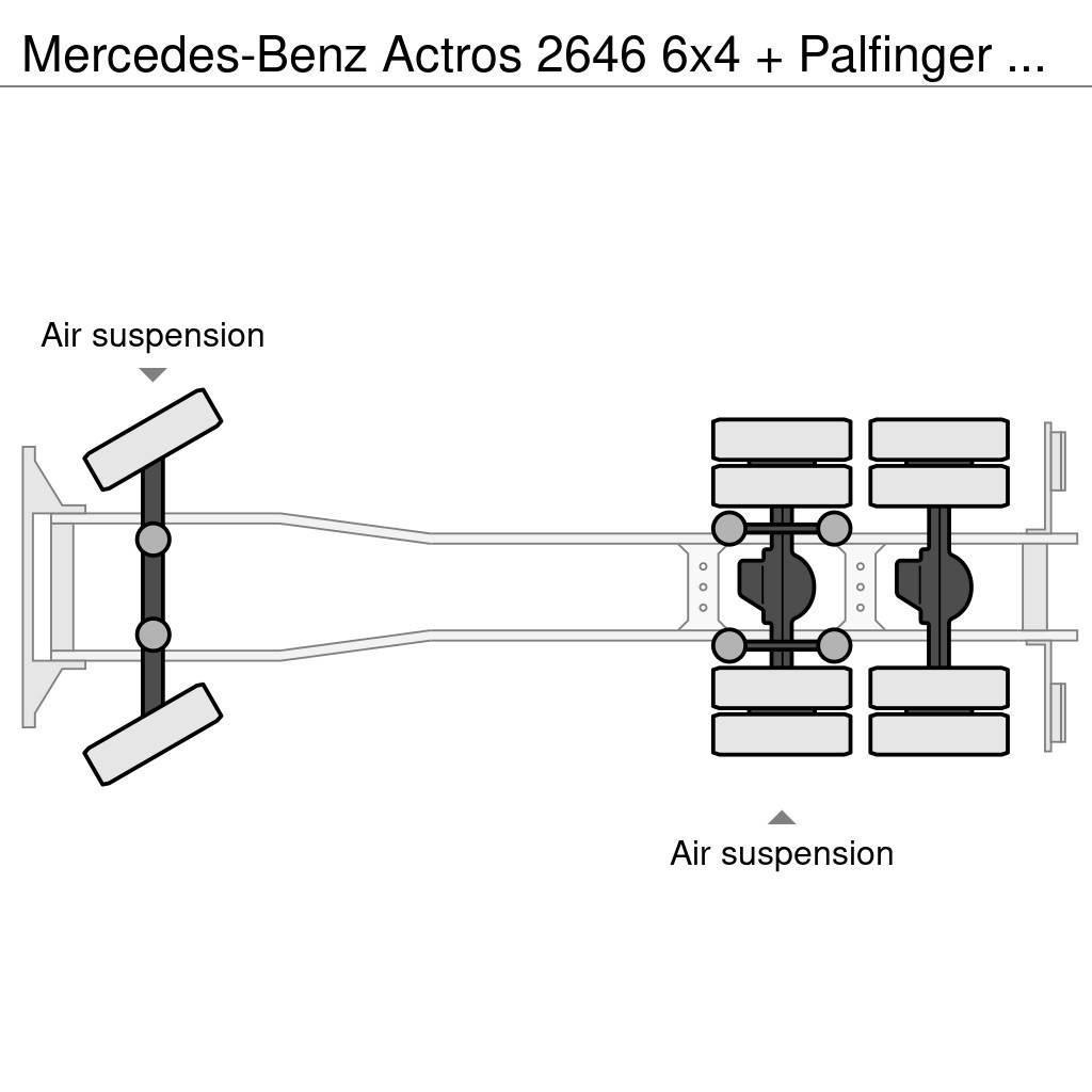 Mercedes-Benz Actros 2646 6x4 + Palfinger PK29002 D (winch) Mobiilinosturit