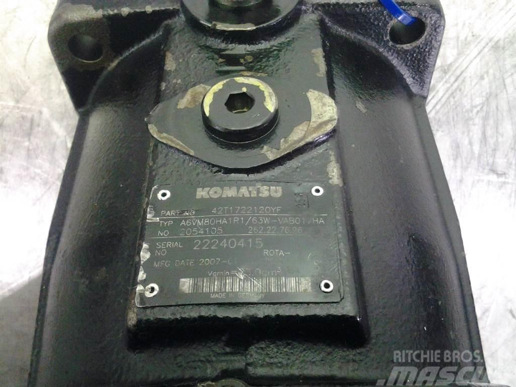 Komatsu 42T1722120YF - A6VM80HA1R1/63W - Drive motor Hydrauliikka