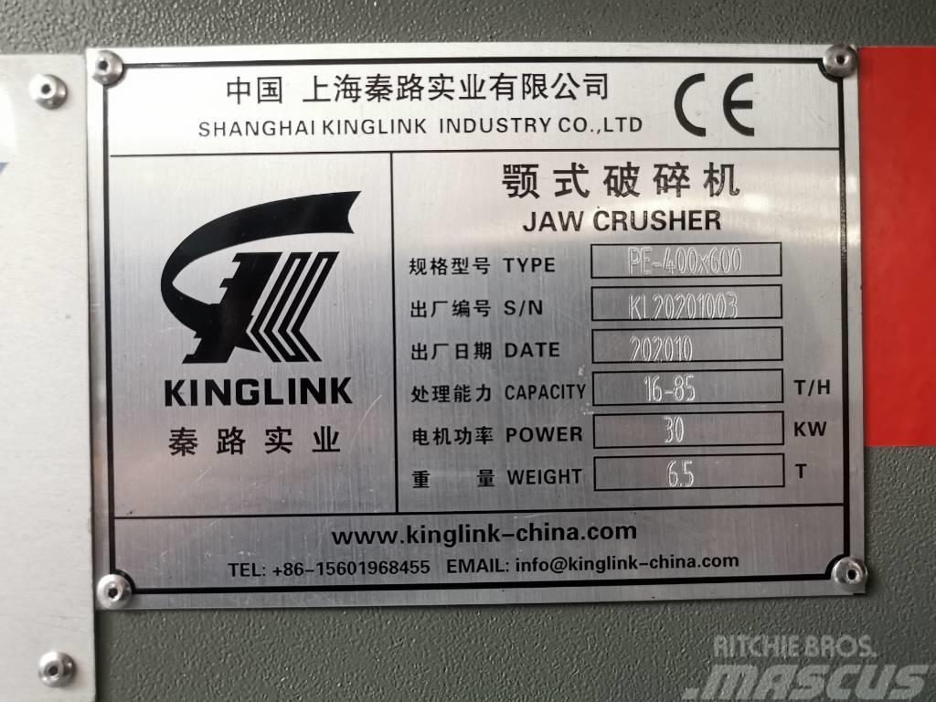 Kinglink Jaw Crusher PE400X600 (16X24) Murskaimet