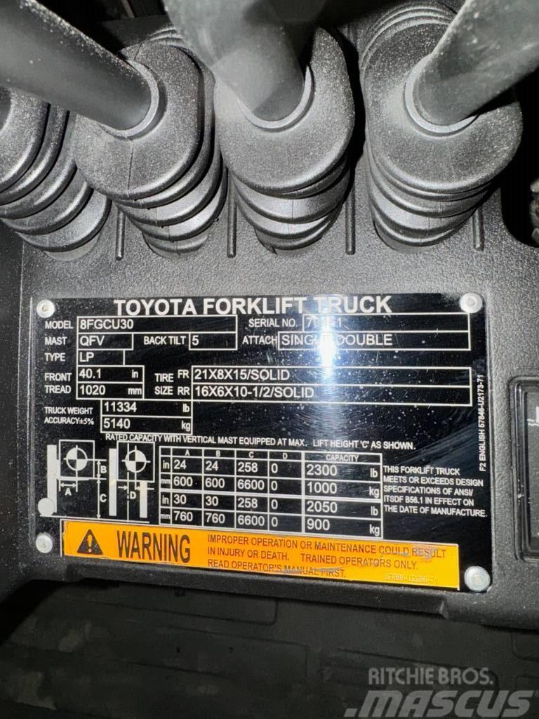 Toyota 8 FG CU 30 Muut haarukkatrukit