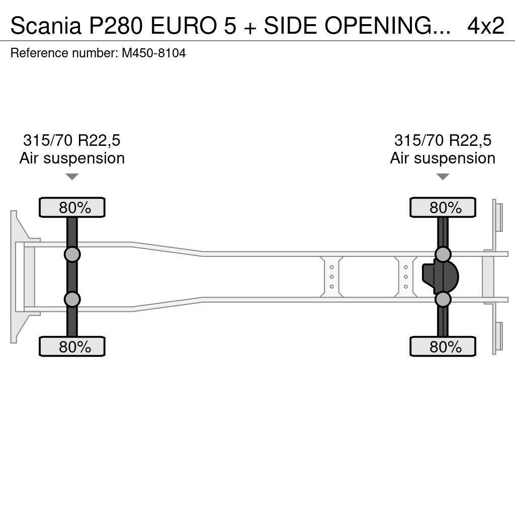 Scania P280 EURO 5 + SIDE OPENING BOX + CARRIER SUPRA 850 Kylmä-/Lämpökori kuorma-autot