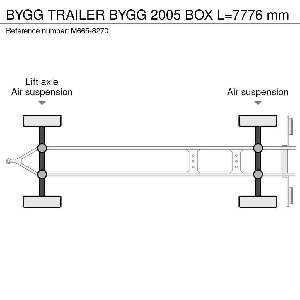  Bygg TRAILER BYGG 2005 BOX L=7776 mm Umpikoriperävaunut