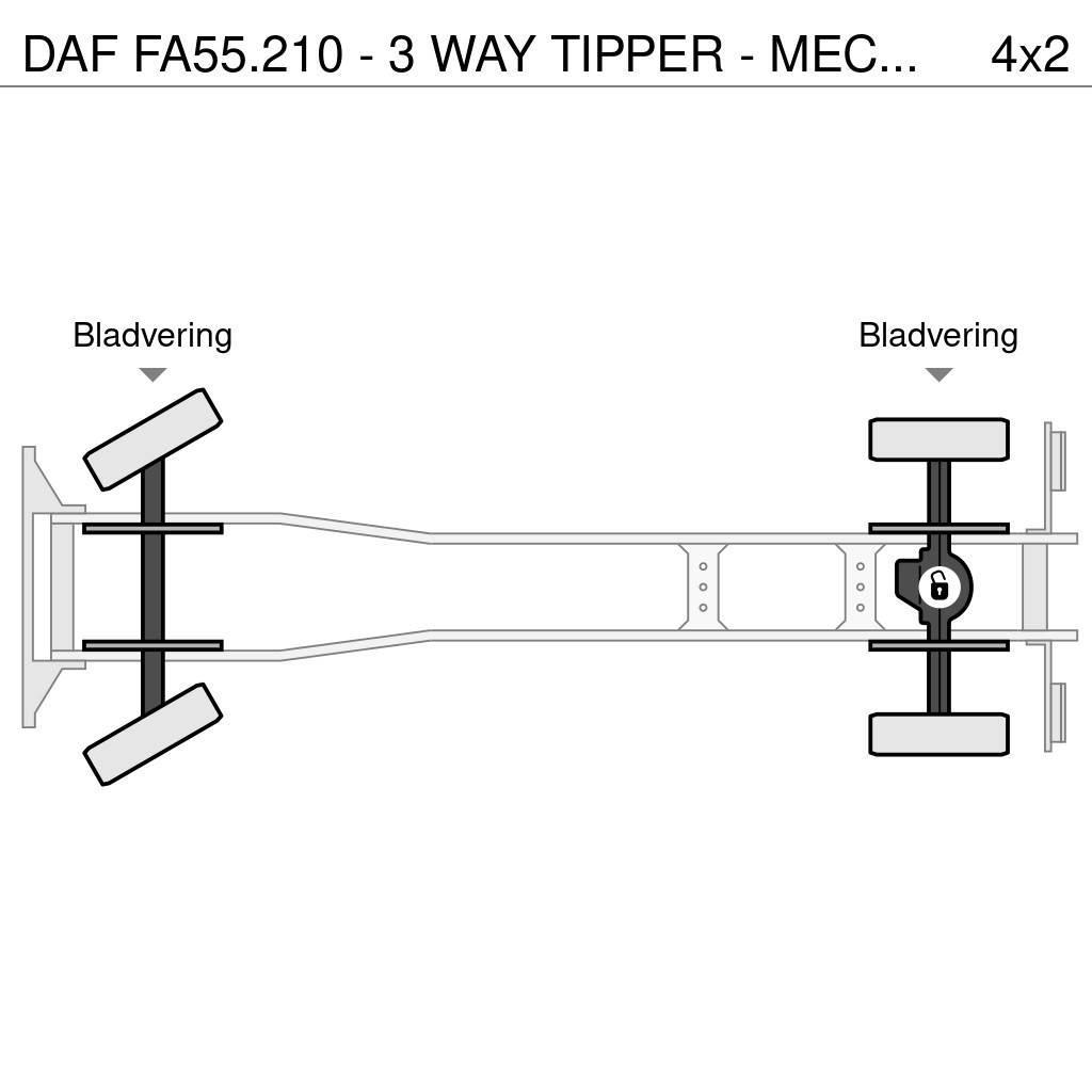 DAF FA55.210 - 3 WAY TIPPER - MECHANICAL INJECTION Sora- ja kippiautot