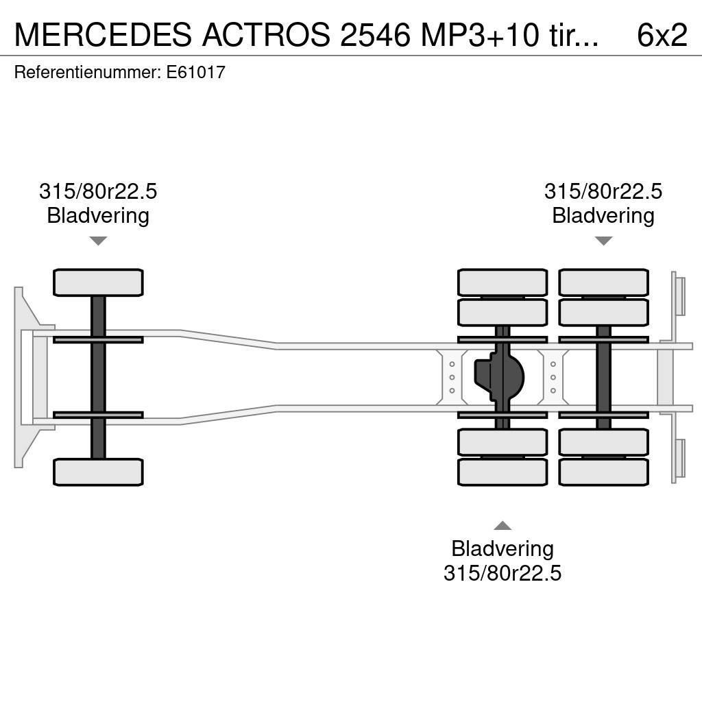 Mercedes-Benz ACTROS 2546 MP3+10 tires/pneus Kontti-/tasonostoautot