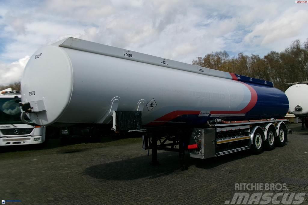 LAG Fuel tank alu 44.5 m3 / 6 comp + pump Säiliöpuoliperävaunut