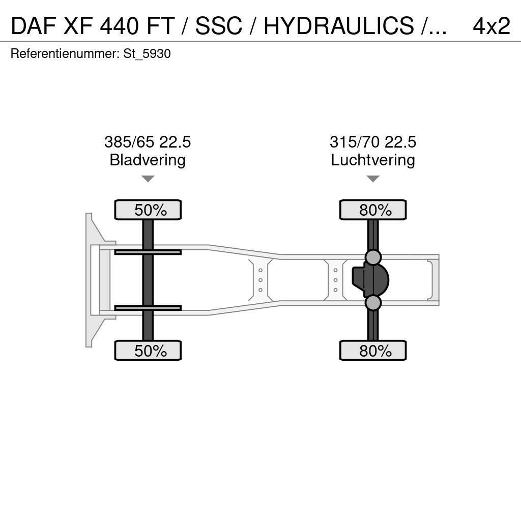 DAF XF 440 FT / SSC / HYDRAULICS / SUPERSPACECAB / NL- Vetopöytäautot