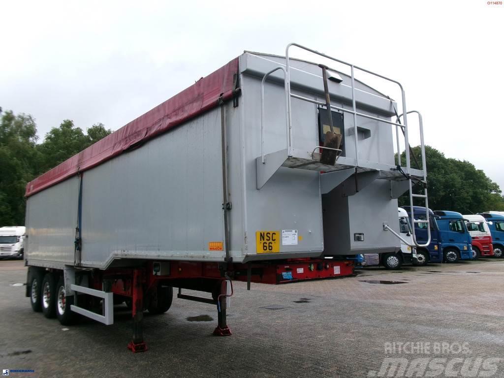 Wilcox Tipper trailer alu 55 m3 + tarpaulin Kippipuoliperävaunut