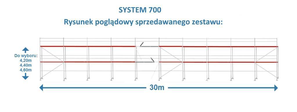  DUDIX SYSTEM700 Gerüstbau Scaffolding Telineet ja lisäosat